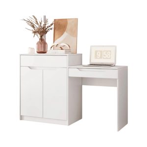 Escritorio Tocador 1 Puerta 1 Cajón Trend Blanco