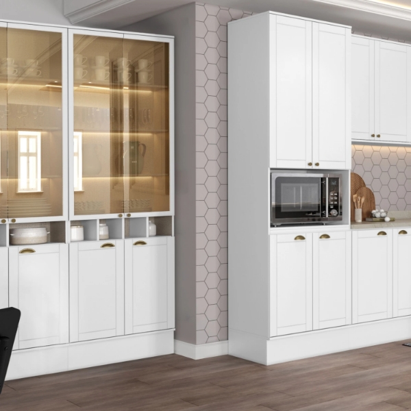 Armario Cocina Americana 2P VID+2P Blanco 261531220 - Imagen 4