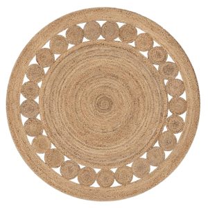 Alfombra De Mimbre Con Diseño 1.20 ALFM2