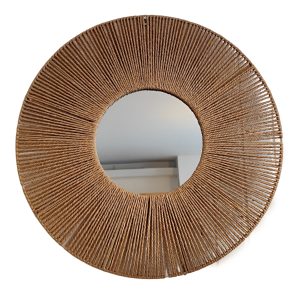 Espejo De Pared De Mimbre 70cm
