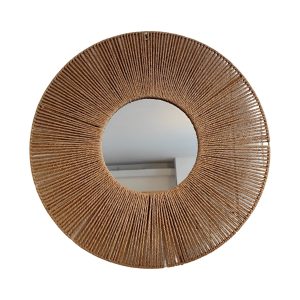 Espejo De Pared De Mimbre 60cm
