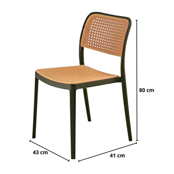 Silla Ratán Clásica Negro - Imagen 2