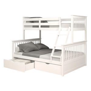 Cucheta 2 plazas y 1 plaza + 2 Cajones B136 Blanco