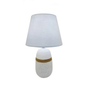 Lampara Veladora de Ceramica Blanca Lam004