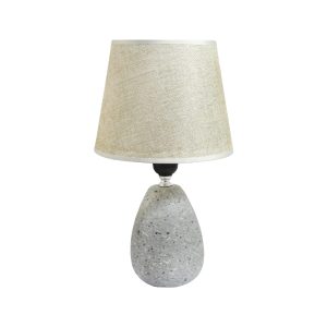 Lampara Veladora de Ceramica Gris/Beige Lam002