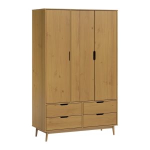 Ropero 3 Ptas 4 Caj. Linea Nordica Roble 3403R