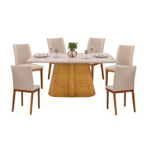 Juego de Comedor 6 Sillas Ryze