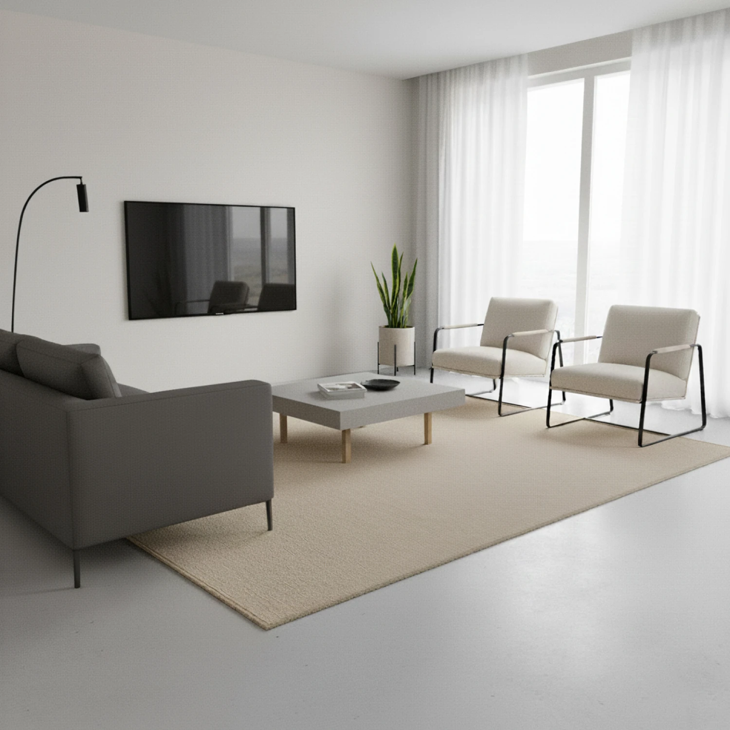 Alfombra Lisa Viena 1,50x2,00 Beige 44012 - Imagen 2