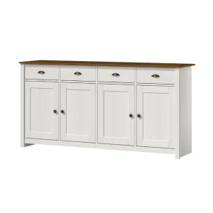 Aparador Linea Colonial 4P+4C Blanco/Freijo 3431BF