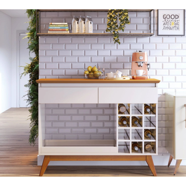 Aparador Classic Linea Manhattan Ad Off White/Nature 61533 - Imagen 4