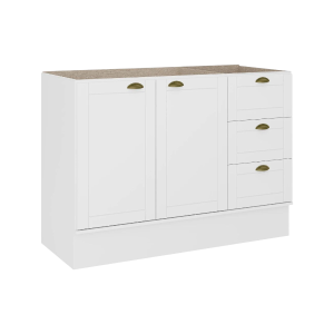 Bajo Mesada Americana 120cm S/Tapa Blanco 260831970