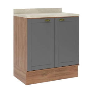 Bajo Mesada 80cm Americana Nogal/Titanio 260931980