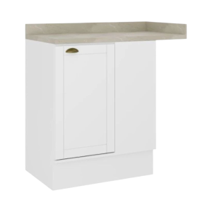 Bajo Mesada Esquinero Americana Blanco 261131990