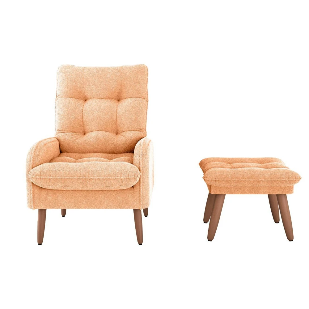 Poltrona + Puff Nantes Mostaza - Imagen 4