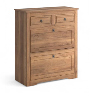 Comoda Zapatera Linea Mexicana Mex033 Nogal