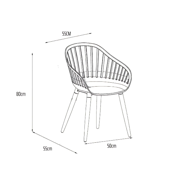 Conjunto De Jardin Cannes Negro - Imagen 5