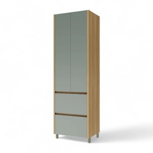 Armario Cocina 70cm 2P+2C Rainha Gris