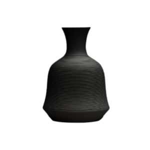 Florero Ceramica D18x25cm Negro