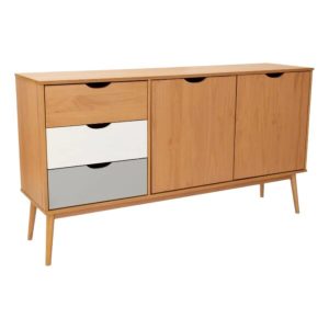 Aparador 2 Ptas 3 Caj Linea Nordica Rob/Gris/Bl 3408RZB