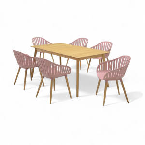 Juego De Jardin 6 Sillas Nassau