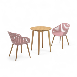 Juego De Exterior Nassau Rosa