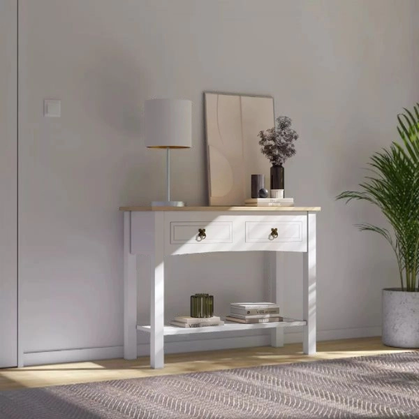 Aparador 2 Cajones Linea Mexicana MEX012 Blanco - Imagen 4