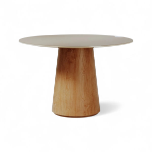 Mesa De Comedor Zara 1.2 Redonda Linea Manhattan Off White/Cinamomo 5415